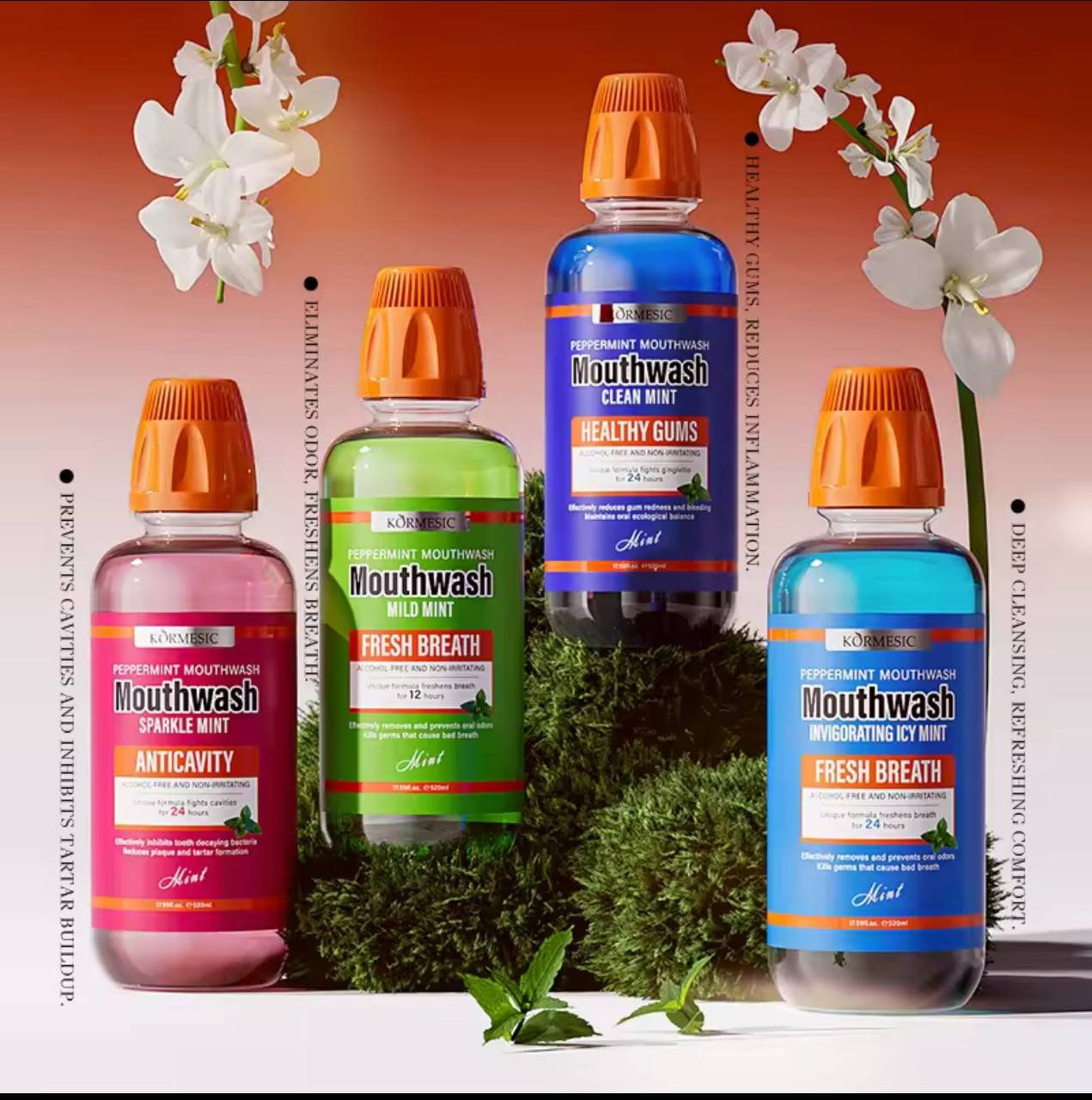 Peppermint mouth wash